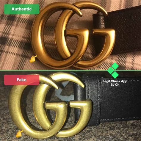 gucci belt real vs fake